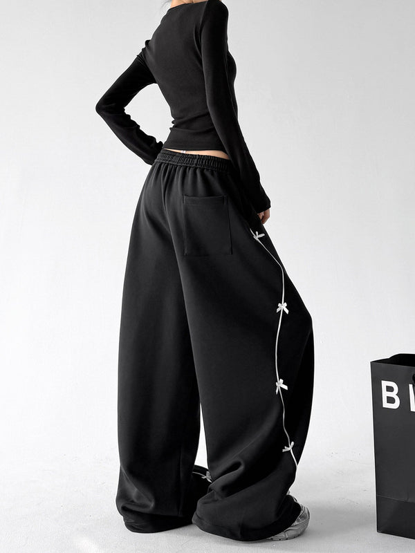Bow-Embroidered Balloon Sweatpants - CT66262 - COPPING THREADS - CT ORIGINALS