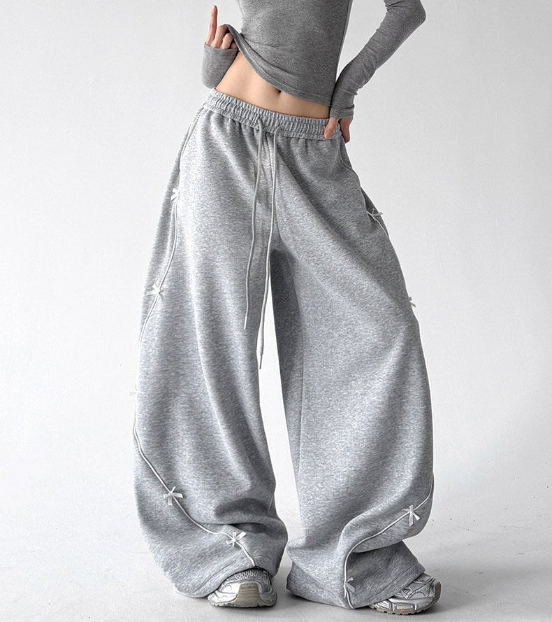 Bow-Embroidered Balloon Sweatpants - CT66262 - COPPING THREADS - CT ORIGINALS