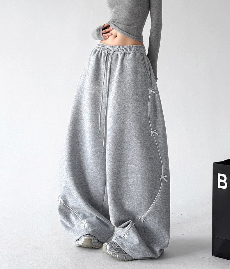 Bow-Embroidered Balloon Sweatpants - CT66262 Zweitbild