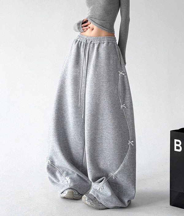 Bow-Embroidered Balloon Sweatpants - CT66262 - COPPING THREADS - CT ORIGINALS