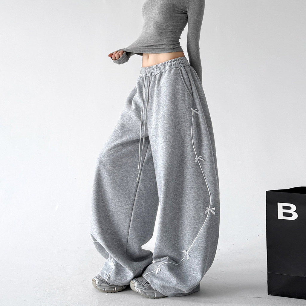 Bow-Embroidered Balloon Sweatpants - CT66262 - COPPING THREADS - CT ORIGINALS