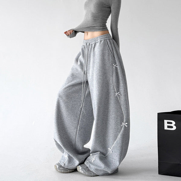 Bow-Embroidered Balloon Sweatpants - CT66262 - COPPING THREADS - CT ORIGINALS