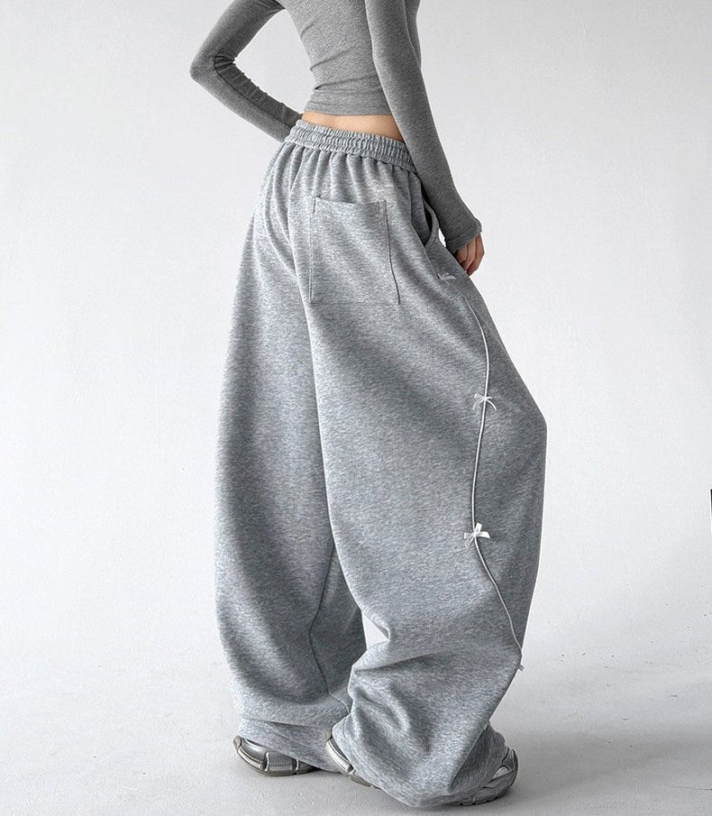 Bow-Embroidered Balloon Sweatpants - CT66262 - COPPING THREADS - CT ORIGINALS