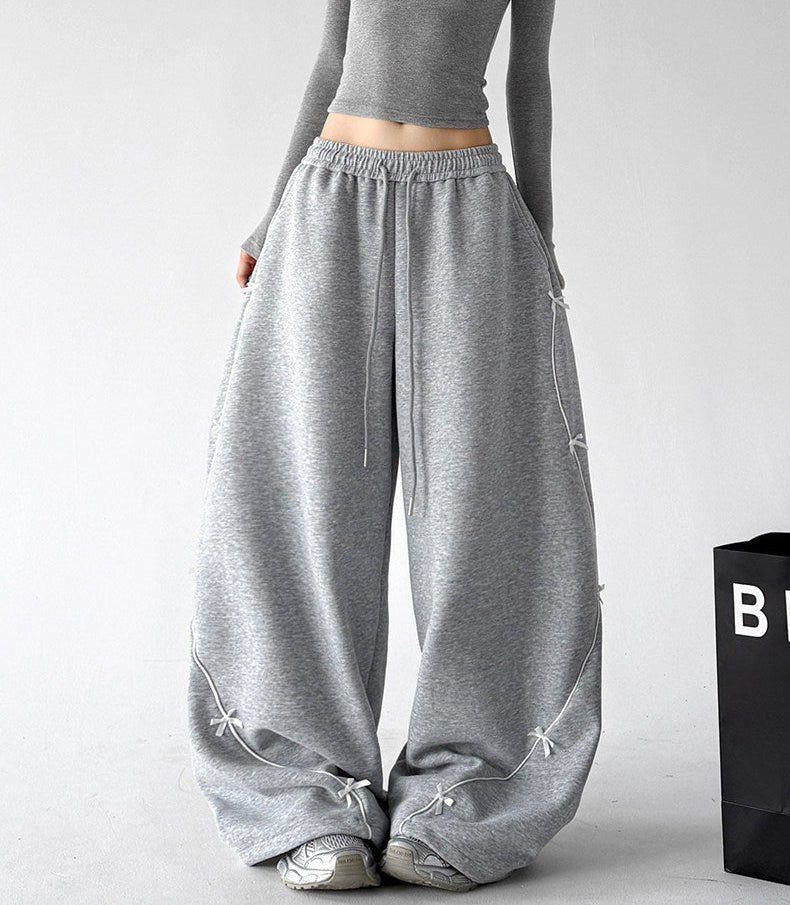 Bow-Embroidered Balloon Sweatpants - CT66262 - COPPING THREADS - CT ORIGINALS
