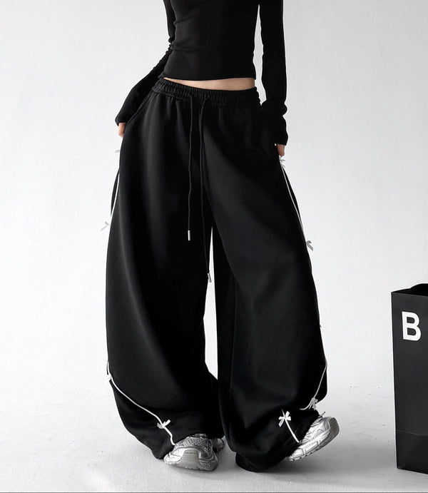 Bow-Embroidered Balloon Sweatpants - CT66262 - COPPING THREADS - CT ORIGINALS