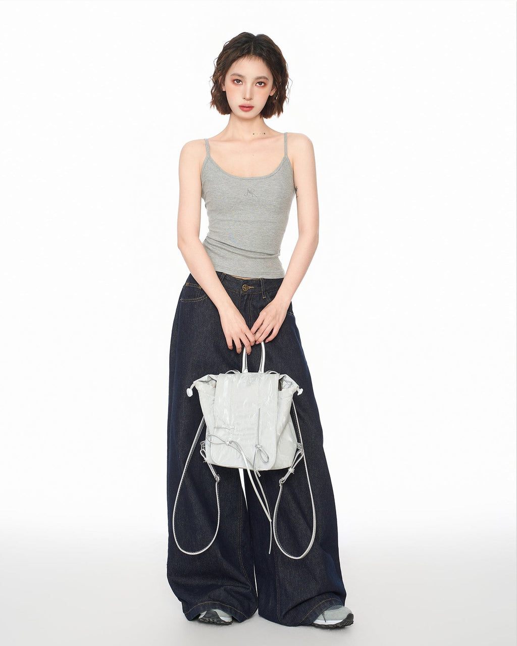 Bow Embroidered Knit Camisole - COPPING THREADS - CT Select