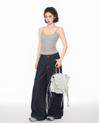 Bow Embroidered Knit Camisole - COPPING THREADS - CT Select