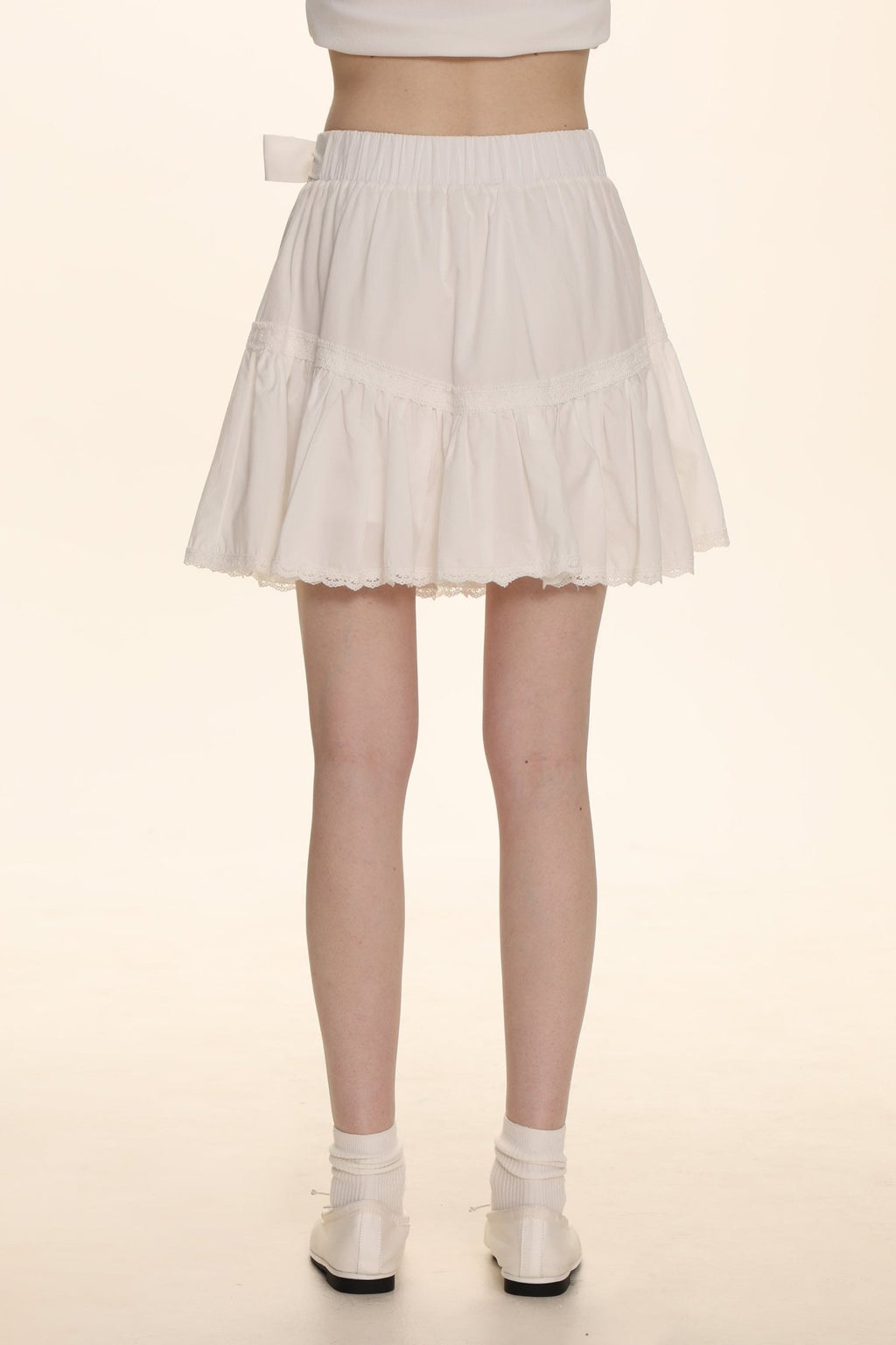 Bow Lace Trim High - Waisted Cake Skirt - COPPING THREADS - MOROMORO