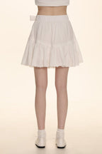 Bow Lace Trim High - Waisted Cake Skirt - COPPING THREADS - MOROMORO