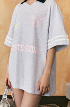 Bow Print Drop Shoulder Polo Collar Tee - COPPING THREADS - CHICISLAND