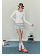 Bow Puff Print Long Sleeve Tee - COPPING THREADS - AYF