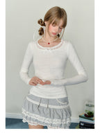 Bow Puff Print Long Sleeve Tee - COPPING THREADS - AYF