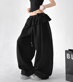 Bow Ruffle Waist Wide - Leg Sweatpants - CT6670 - COPPING THREADS - CT Select
