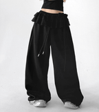Bow Ruffle Waist Wide - Leg Sweatpants - CT6670 - COPPING THREADS - CT Select