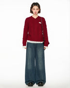 Bow - Tie Hooded Knit Sweater - COPPING THREADS - CT Select