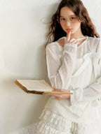 Bow Tie Knit Long Sleeve Pullover - COPPING THREADS - AYF