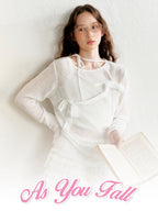 Bow Tie Knit Long Sleeve Pullover - COPPING THREADS - AYF