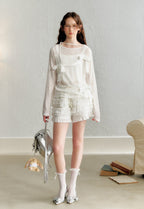 Bow Tie Knit Long Sleeve Pullover - COPPING THREADS - AYF