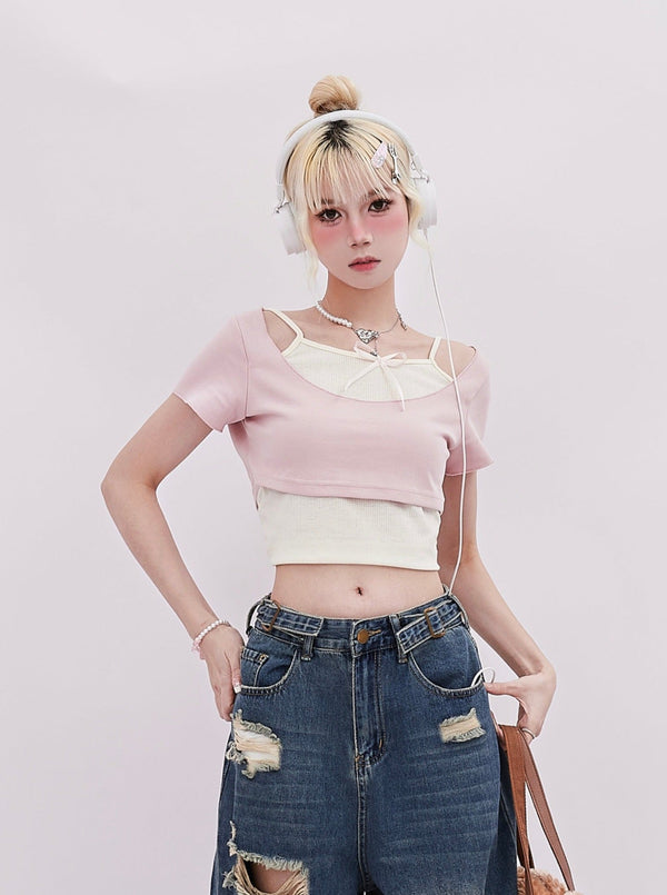 Bow Two - Piece Tee - COPPING THREADS - RAYOHOPP