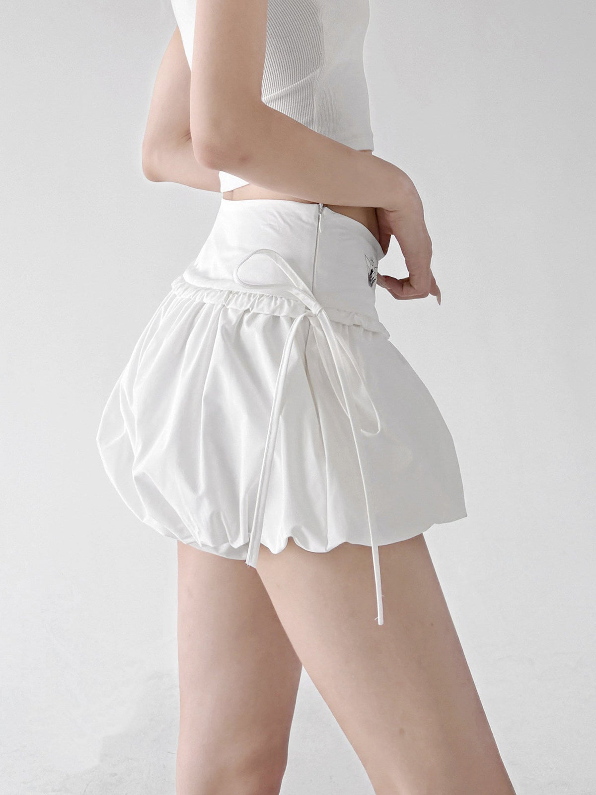 Bow-Waist Bubble Shorts - CT6221 - COPPING THREADS - CT ORIGINALS