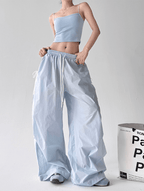 Bow‑Detail Quick‑Dry Wide‑Leg Pants - COPPING THREADS - CT Select