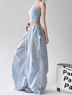 Bow‑Detail Quick‑Dry Wide‑Leg Pants - COPPING THREADS - CT Select