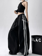 Bow‑Detail Quick‑Dry Wide‑Leg Pants - COPPING THREADS - CT Select