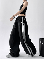 Bow‑Detail Quick‑Dry Wide‑Leg Pants - COPPING THREADS - CT Select