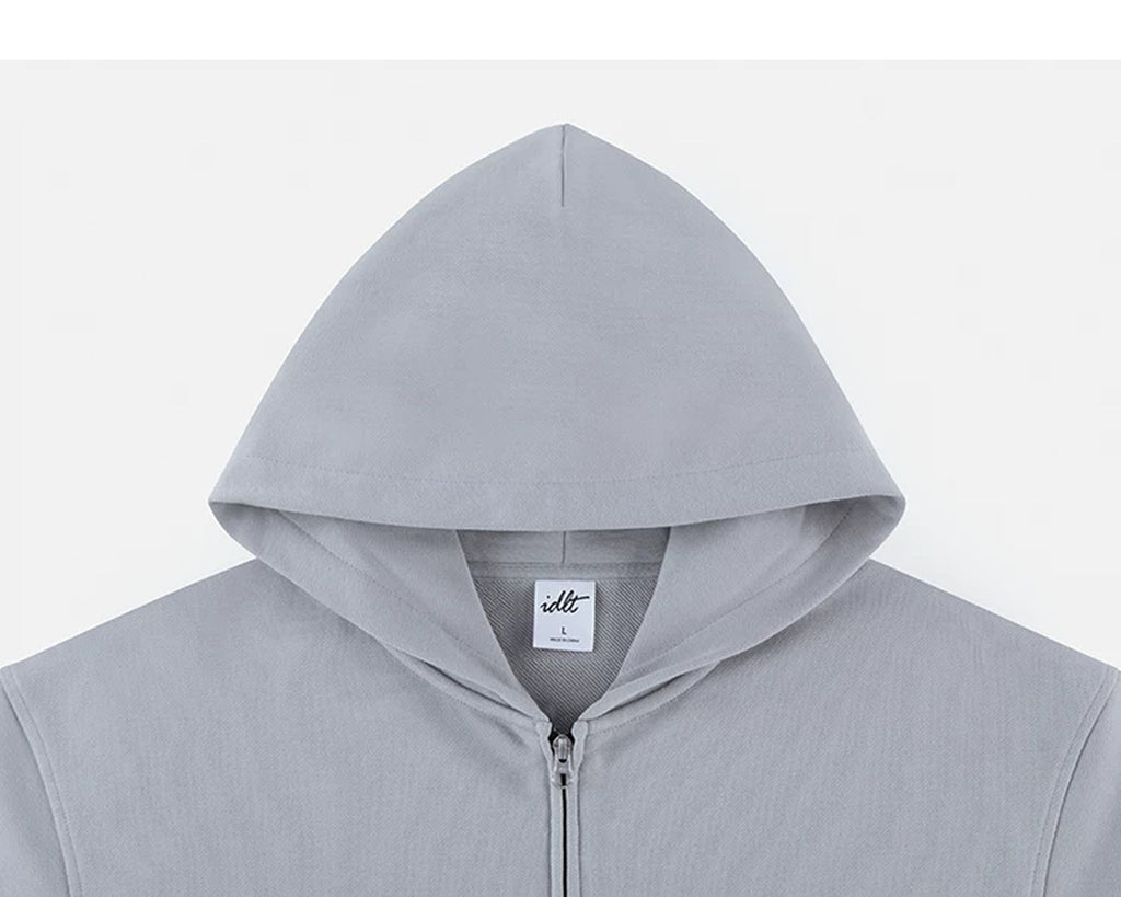 Boxy Cropped Zip Hoodie - COPPING THREADS - IDLT