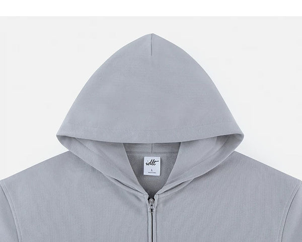 Boxy Cropped Zip Hoodie - COPPING THREADS - IDLT