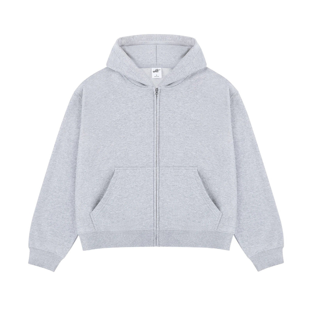 Boxy Cropped Zip Hoodie - COPPING THREADS - IDLT