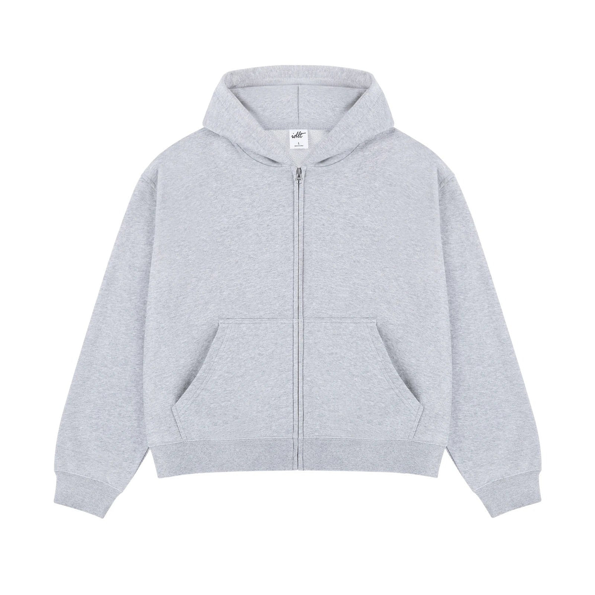 Boxy Cropped Zip Hoodie - COPPING THREADS - IDLT