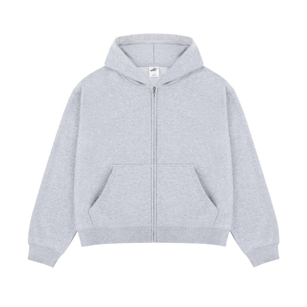 Boxy Cropped Zip Hoodie - COPPING THREADS - IDLT