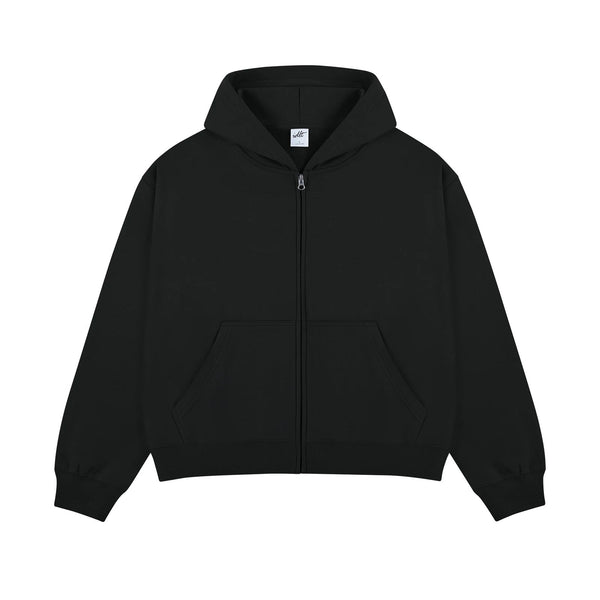 Boxy Cropped Zip Hoodie - COPPING THREADS - IDLT