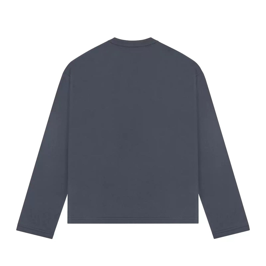 Boxy Long-Sleeve Henley - COPPING THREADS - IDLT