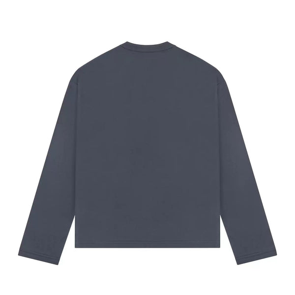 Boxy Long-Sleeve Henley - COPPING THREADS - IDLT