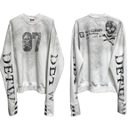 Boxy Vintage Skull Graphic Sweatshirt - COPPING THREADS - DETW