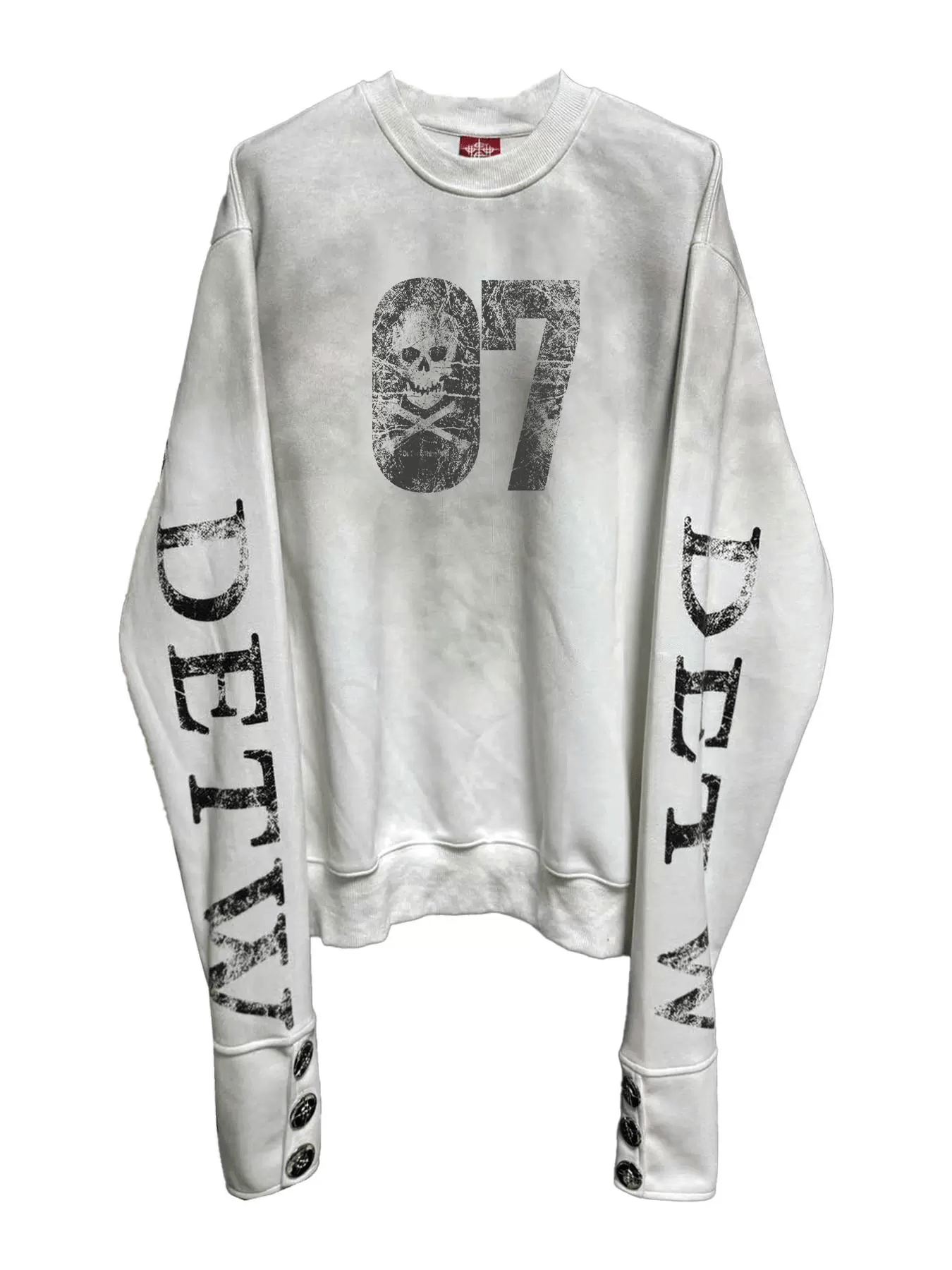 Boxy Vintage Skull Graphic Sweatshirt - COPPING THREADS - DETW Main image