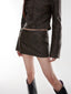 Brown PU Leather Jacket & Mini Skirt Set - COPPING THREADS - CT Select