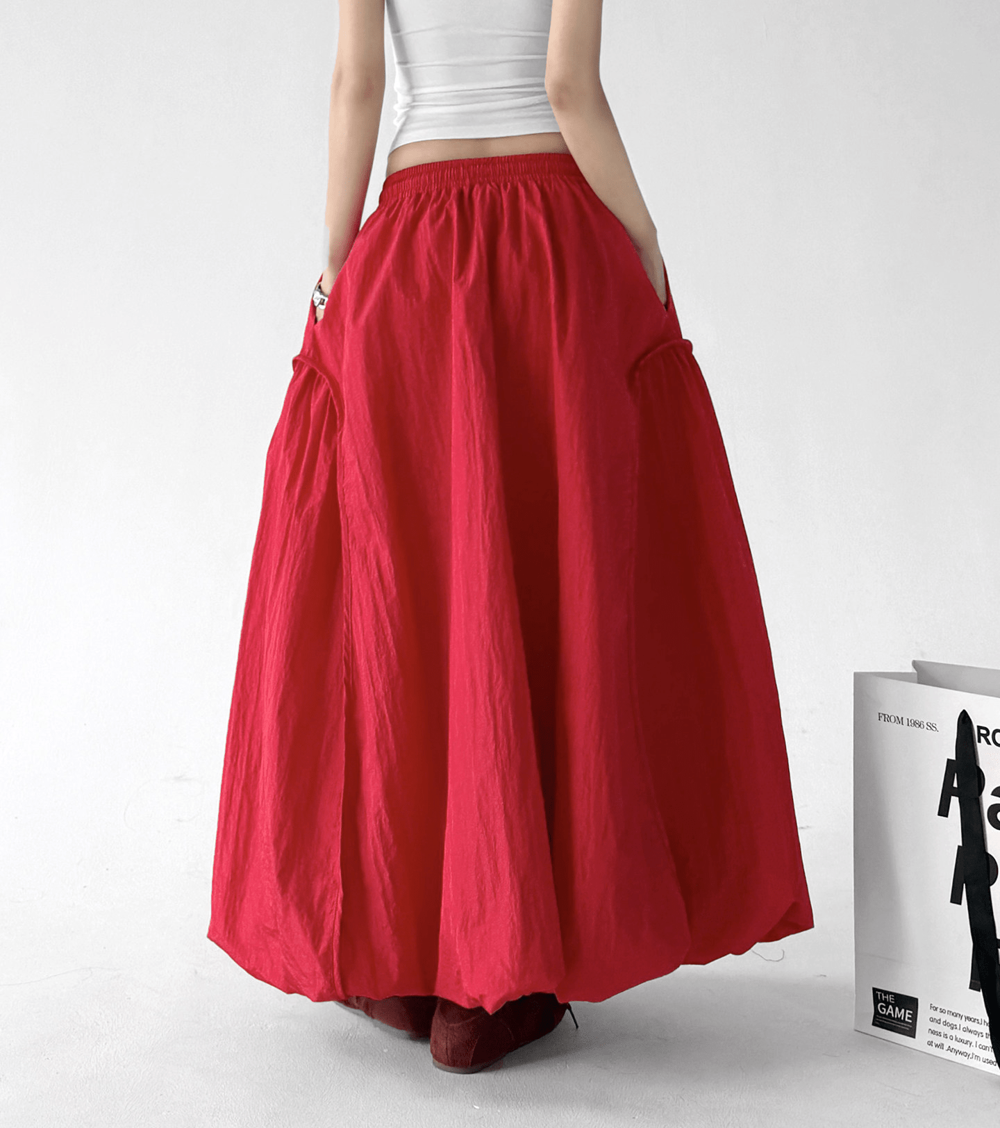 Bubble Hem Maxi Skirt - CT6208 - COPPING THREADS - CT Select