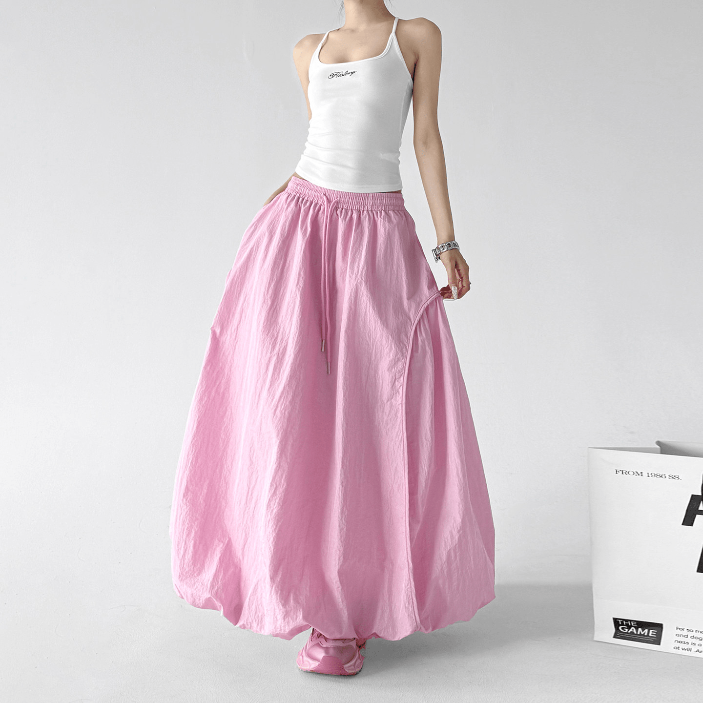 Bubble Hem Maxi Skirt - CT6208 - COPPING THREADS - CT Select