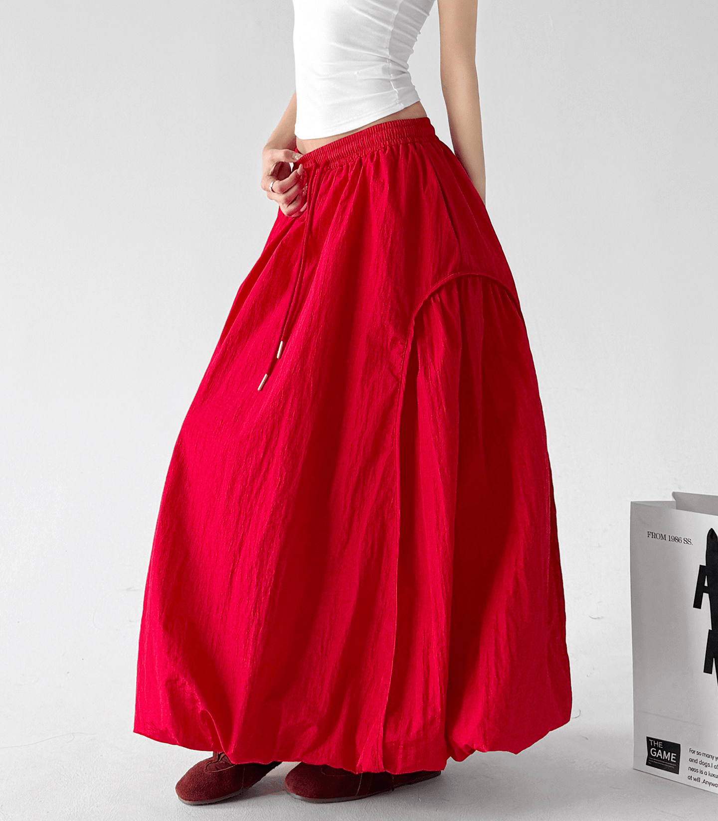 Bubble Hem Maxi Skirt - CT6208 - COPPING THREADS - CT Select