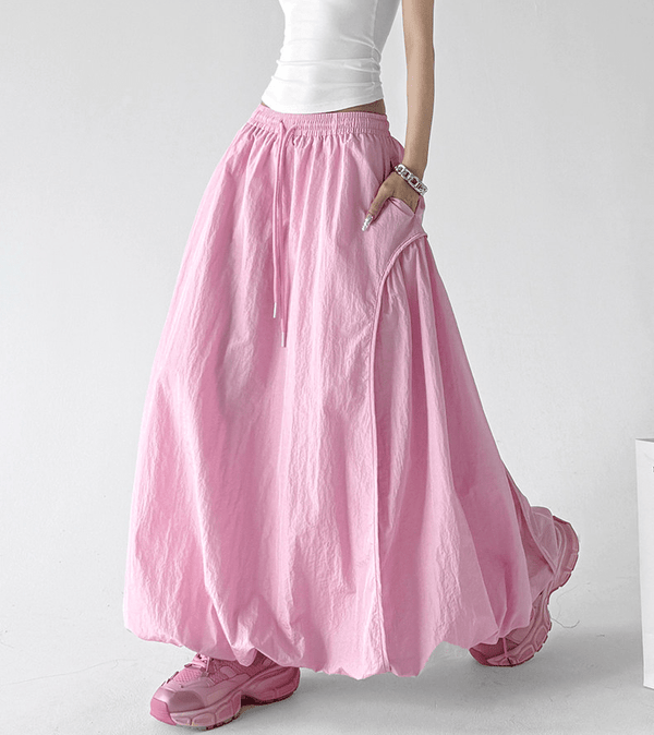 Bubble Hem Maxi Skirt - CT6208 - COPPING THREADS - CT Select