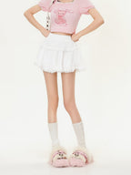 Bubble Hem Mini Skirt - COPPING THREADS - CHICISLAND