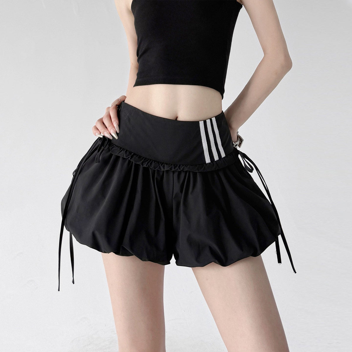 Bubble-Hem Tie Skort - CT6222 - COPPING THREADS - CT ORIGINALS