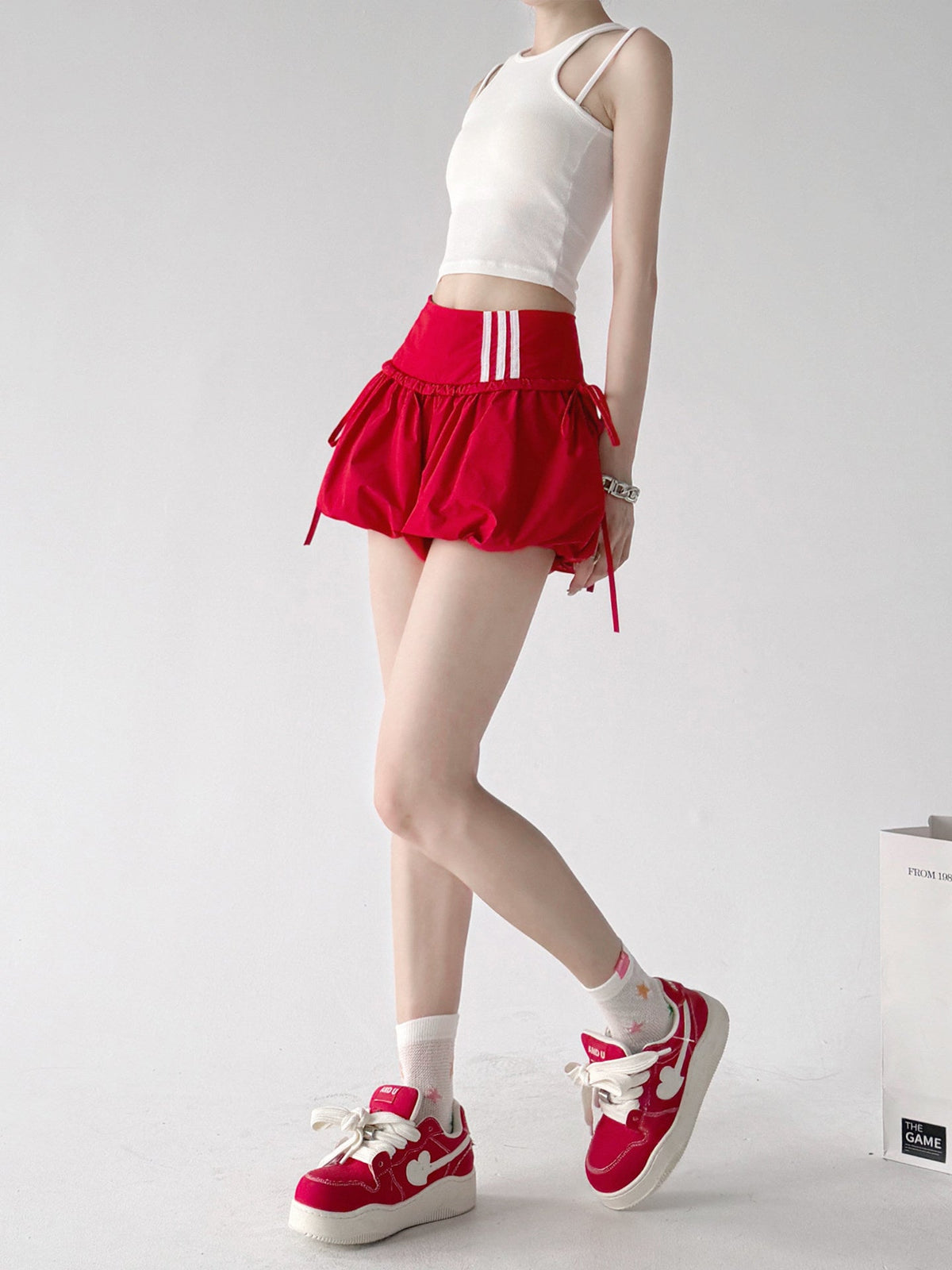 Bubble-Hem Tie Skort - CT6222 - COPPING THREADS - CT ORIGINALS