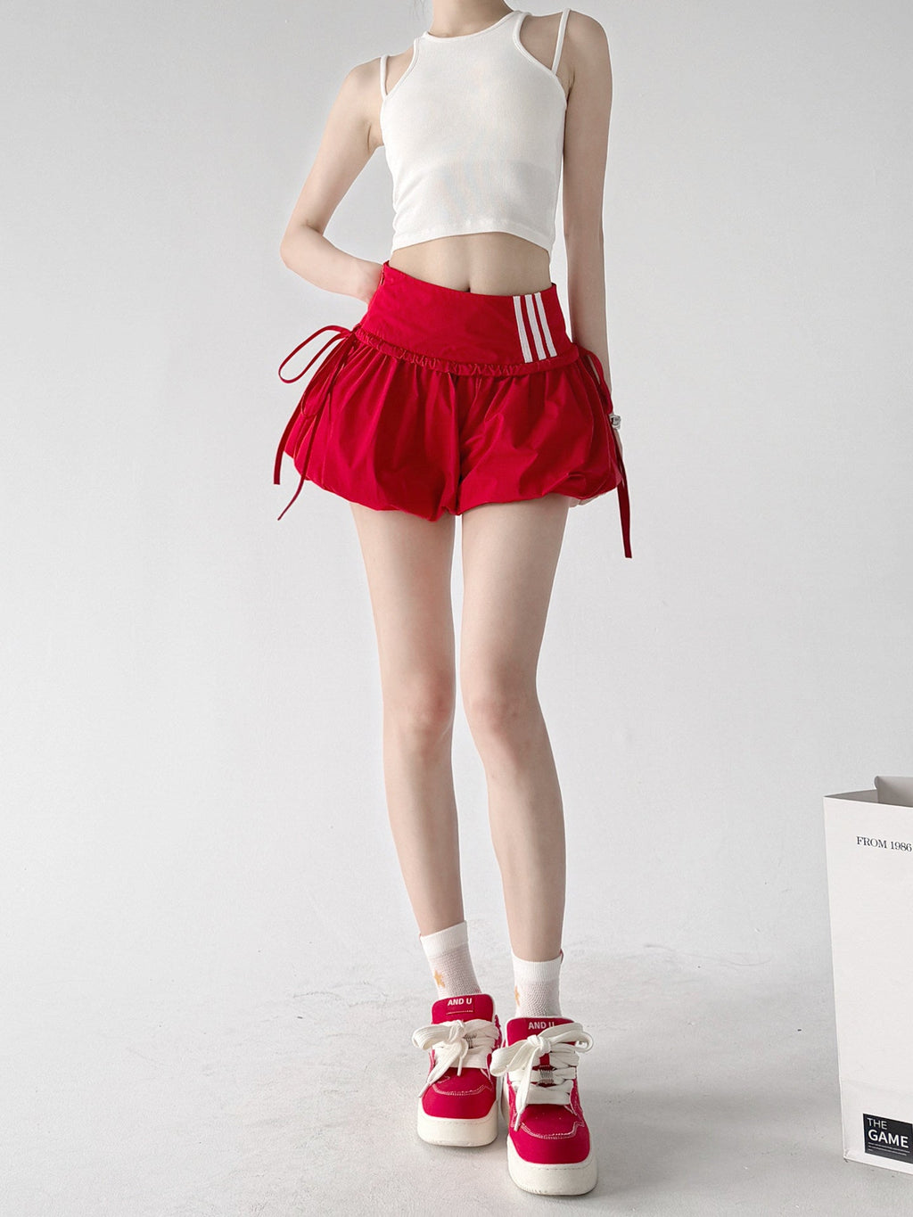 Bubble-Hem Tie Skort - CT6222 - COPPING THREADS - CT ORIGINALS