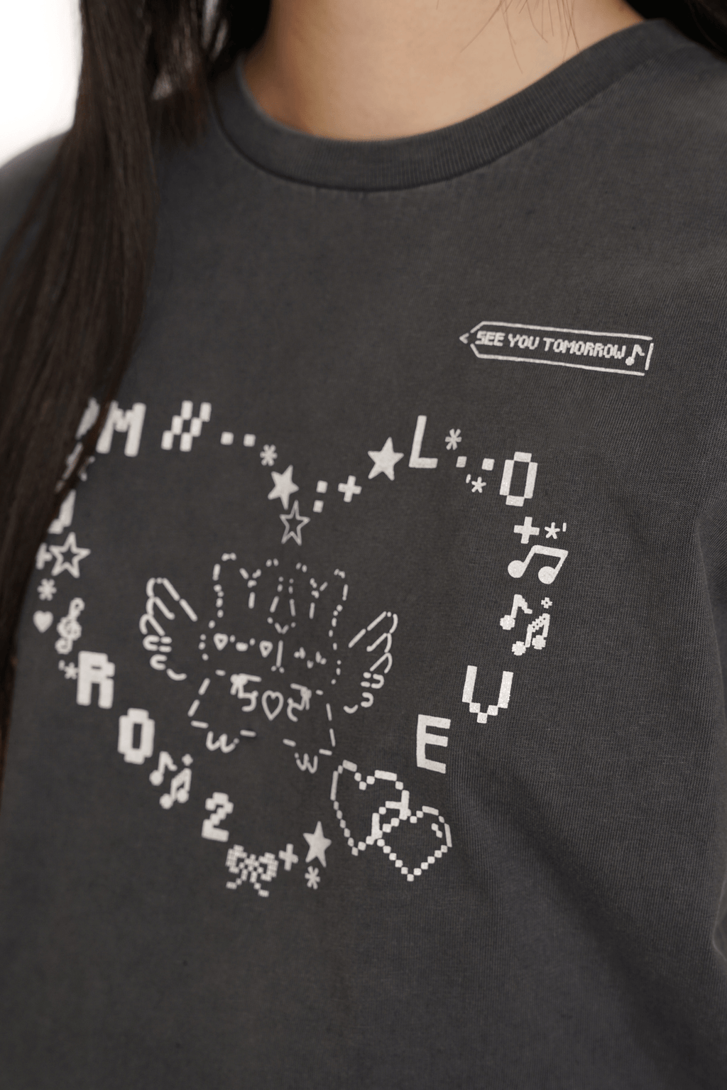 Bunny Emoticon Graphic Tee - COPPING THREADS - MOROMORO