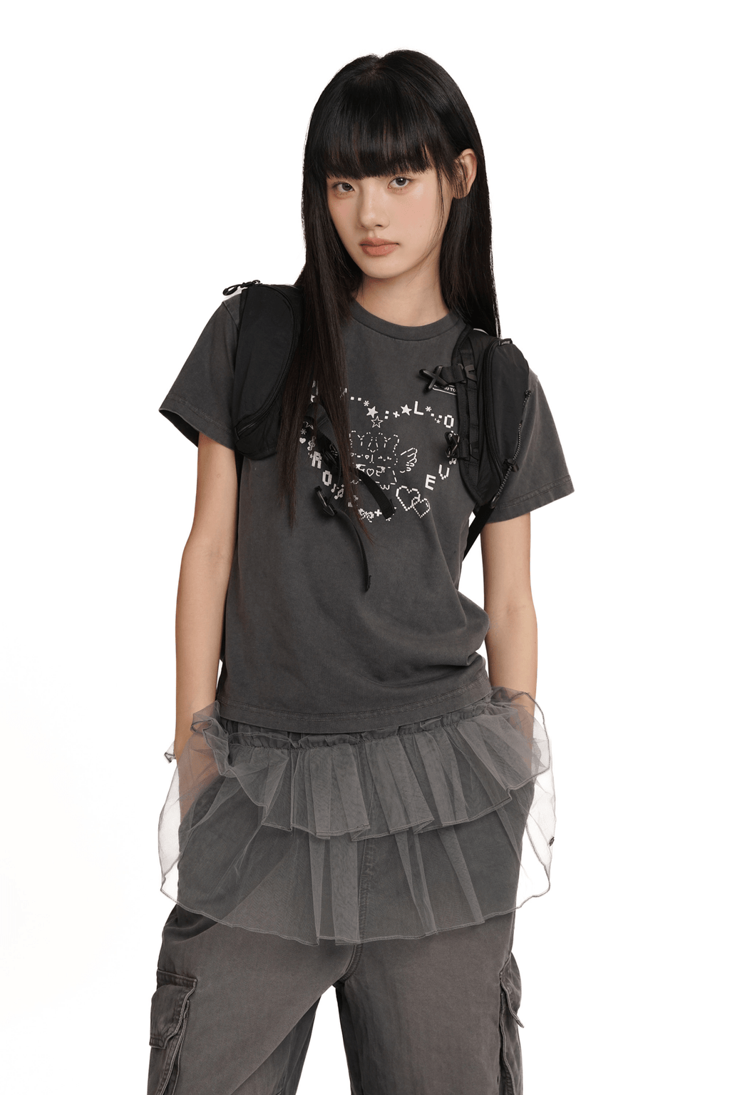 Bunny Emoticon Graphic Tee - COPPING THREADS - MOROMORO