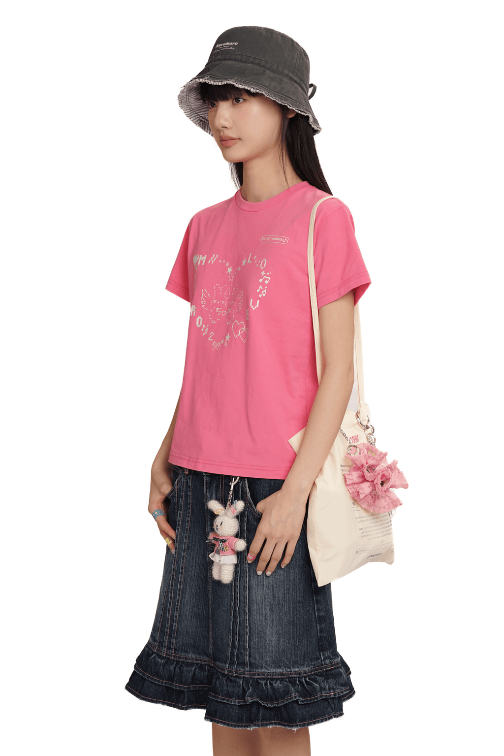 Bunny Emoticon Graphic Tee - COPPING THREADS - MOROMORO